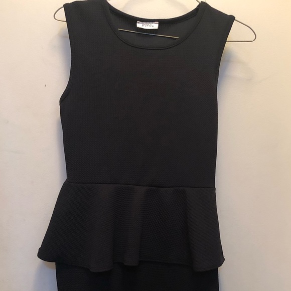 Prnc Dresses & Skirts - Adorable black dress with waist ruffle like
